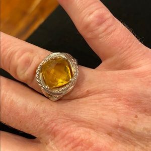 David Yurman Citrine and  925 silver ring